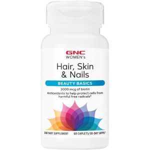 Комплекс для здоровья кожи, волос и ногтей, Hair Skin & Nails, GNC, для женщин, 60 таблеток