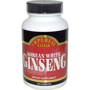 Корейский белый женьшень, Korean White Ginseng, Imperial Elixir, 100 кап.