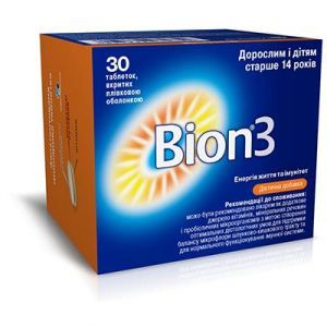Бион 3, Мерк Зельбстмедикацион ГмбХ, 30 таблеток