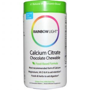 Жевательный кальций, Rainbow Light, 45 таблет