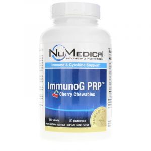Молозиво, поддержка иммунитета, Immunog PRP, NuMedica, вкус вишни, 120 жевательных таблеток