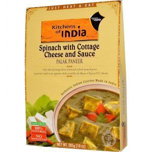 Шпинат с творогом и соусом, Spinach with Cottage Cheese and Sauce, Kitchens of India, 285 г