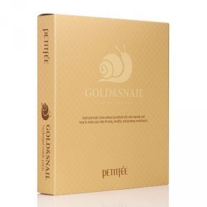 Гидрогелевая маска для лица с золотом и улиткой PETITFEE Gold & Snail Hydrogel Mask Pack - 30g x 5 шт