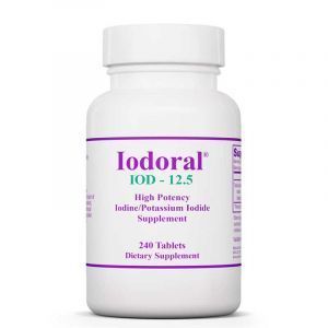 Йод, йодид калия, Iodoral, IOD-12.5, Optimox, 120 таблеток
