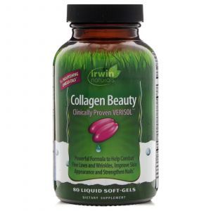 Коллаген для красоты, Collagen Beauty, Irwin Naturals, 80 кап.