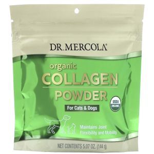 Коллаген для котов и собак, Organic Collagen Powder, For Cat & Dogs, Dr. Mercola, 144 г