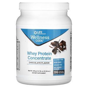 Концентрат сывороточного протеина, Wellness Code, Whey Protein Concentrate, Life Extension, со вкусом шоколада, 640 г