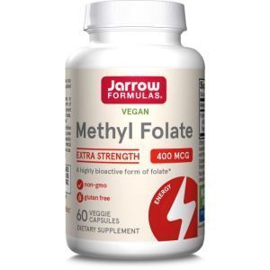 Метилфолат, Methyl Folate, Jarrow Formulas, 400 мкг, 60 капсул