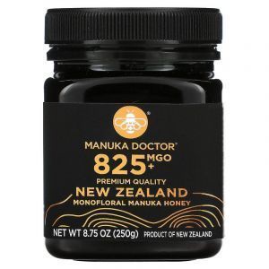 Мед манука, Manuka Monofloral Honey, Manuka Doctor, 825+ MGO, 250 г
