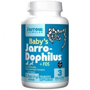 Пробиотики (дофилус) для детей, Baby's Jarro-Dophilus + FOS, Jarrow Formulas, 71 г