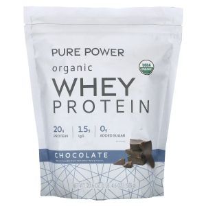 Cывороточный протеин, Organic Whey Protein, Chocolate, Dr. Mercola, органический, со вкусом шоколада, 585 г
