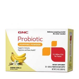 Пробиотики, Probiotic Fast Stix, GNC, 12,5 млрд. КОЕ, банановая ваниль, 30 пакетиков