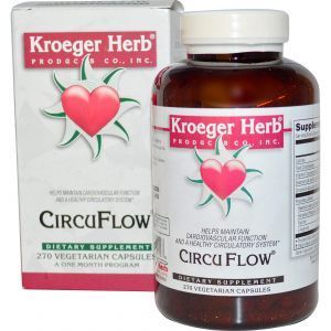 Поддержка сердца и кровообращения, CircuFlow, Kroeger Herb Co, 270 кап.