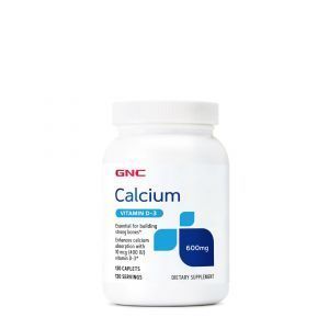 Кальций (с витамином D-3), Calcium with Vitamin D3, GNC, 600 мг, 120 капсул