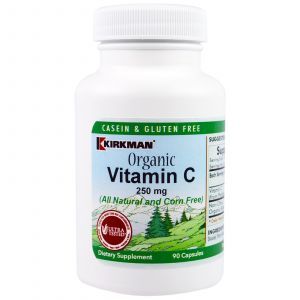 Витамин С, Vitamin C, Kirkman Labs, органик, 250 мг, 90 капсул