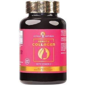Бьюти коллаген с витамином C, Beauty Collagen with Vitamin C, Apnas Natural, 600 мг, 60 капсул
