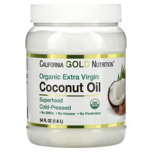 Кокосовое масло, Virgin Coconut Oil, California Gold Nutrition, органик, первого холодного отжима, 1.6 л