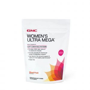 Витамины и минералы для женщин, Women's Ultra Mega, GNC, фруктовый вкус, 60 жевательных таблеток