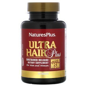 Формула для волос, Ultra Hair Plus with MSM, NaturesPlus, для мужчин и женщин, 60 таблеток