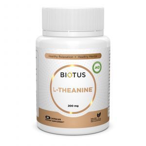L-теанін, L-Theanine, Biotus, 200 мг, 60 капсул