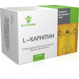 L-карнитин, ЭЛИТ-ФАРМ, 100 мг, 50 капсул