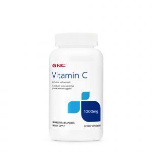 Витамин С (с цитрусовыми биофлавоноидами), Vitamin C, GNC, 1000 мг, 180 вегетарианских капсул