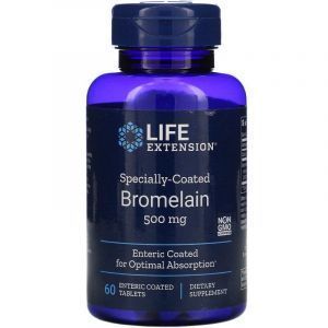 Бромелайн, Bromelain, Life Extension, 500 мг, 60 таблеток со специальным покрытием (Default)
