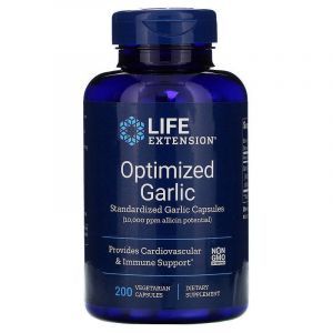 Чеснок, Optimized Garlic, Life Extension, стандартизированный, 200 капсул (Default)