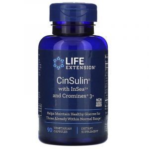 Контроль сахара, CinSulin, Life Extension, 90 капсу