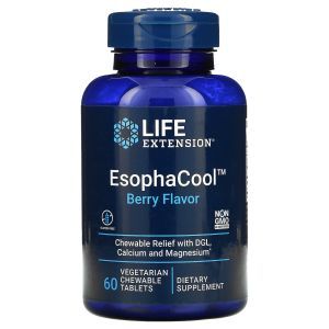 Кальций и магний, EsophaCool, Life Extension, 60 жевательных таблеток