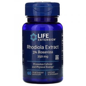 Родиола розовая (Rhodiola Extract), Life Extension, экстракт, 250 мг, 60 капсул (Default)