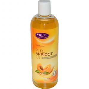 Чистое абрикосовое масло, Life Flo Health, 473 мл