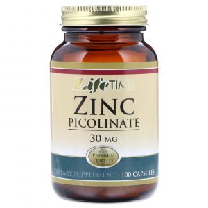 Цинк пиколинат, Zinc Picolinate, LifeTime Vitamins, 30 мг, 100 капсул