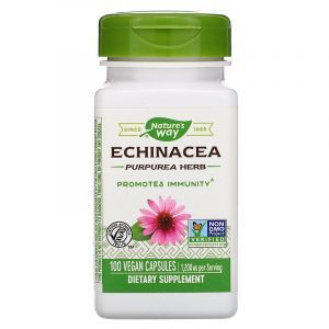 Эхинацея пурпурная, Echinacea Purpurea Herb, Nature's Way, 400 мг, 100 кап.