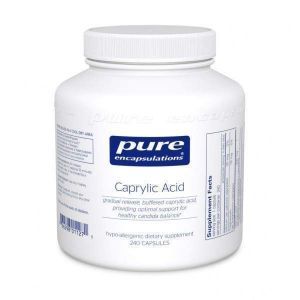 Каприловая кислота, Caprylic Acid, Pure Encapsulations, 240 капсул