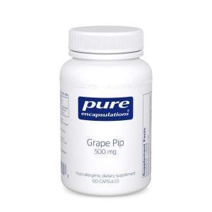 Экстракт виноградных косточек, Grape Pip, Pure Encapsulations, 500 мг, 120 капсул