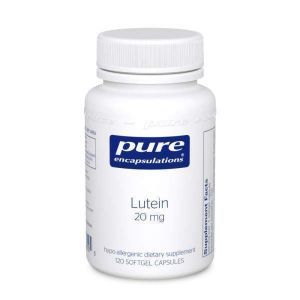 Лютеин, Lutein, Pure Encapsulations, 20 мг, 60 капсул