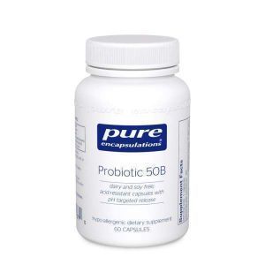 Пробиотик 50B, Probiotic 50B, Pure Encapsulations, для поддержки экологии кишечника и здоровья пищеварительной системы и иммунитета, 60 капсул