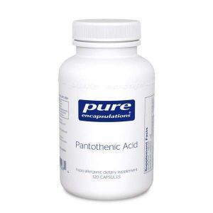 Пантотеновая кислота, Pantothenic Acid, Pure Encapsulations, 120 капсул