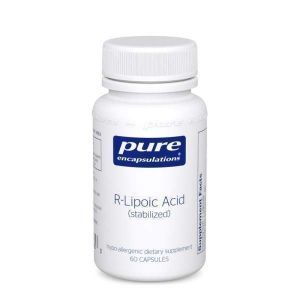 R-липоевая кислота (стабилизированная), R-Lipoic Acid, Pure Encapsulations, 60 капсул