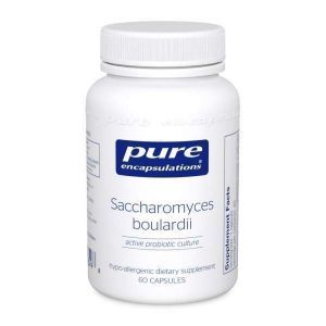 Сахаромицеты Буларди, Saccharomyces Boulardii, Pure Encapsulations, для баланса кишечной флоры, 60 капсул