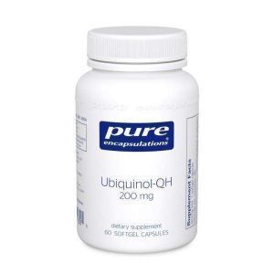 Убихинол-QH, Ubiquinol-QH, Pure Encapsulations, 200 мг, 60 капсул