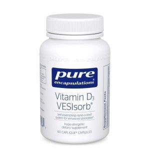 Витамин D3 VESIsorb, Vitamin D3 VESIsorb, Pure Encapsulations, 60 капсул