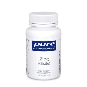 Цинк (цитрат), Zinc (citrate), Pure Encapsulations, 180 капсул