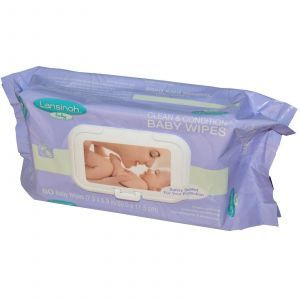 Очищающие влажные салфетки для малышей, Baby Wipes, Lansinoh, 80 шт
