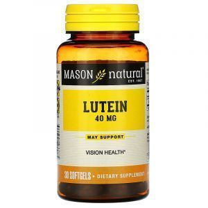Лютеин, Lutein, Mason Natural, 40 мг, 30 капсул