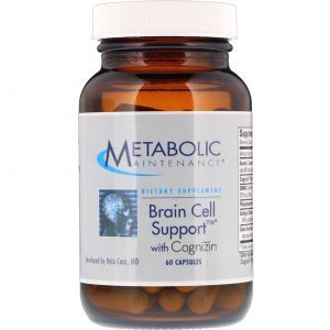 Поддержка клеток головного мозга, Brain Cell Support, Metabolic Maintenance, 60 капсул