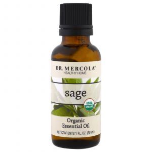 Эфирное масло шалфея, Essential Oil, Sage, органик, Dr. Mercola, 30 мл