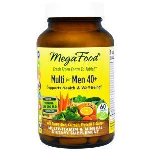 Витамины для мужчин 40+, Multi for Men, MegaFood, 60 таб.