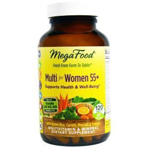 Мультивитамины для женщин 55+, Multi for Women, MegaFood, 120 таблеток